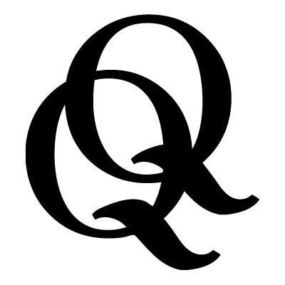 The logo for Quill & Quire is comprised of two upper-case Qs, one superimposed on the other and slightly higher and to the right.